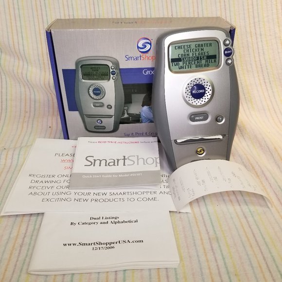 Smartshopper kitchen euc smartshopper electronic grocery list 